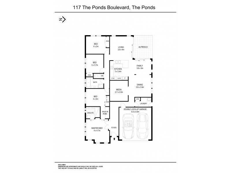 117 The Ponds Boulevard, The Ponds NSW 2769 Floorplan