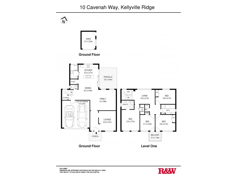10 Cavenah Way, Kellyville Ridge NSW 2155 Floorplan