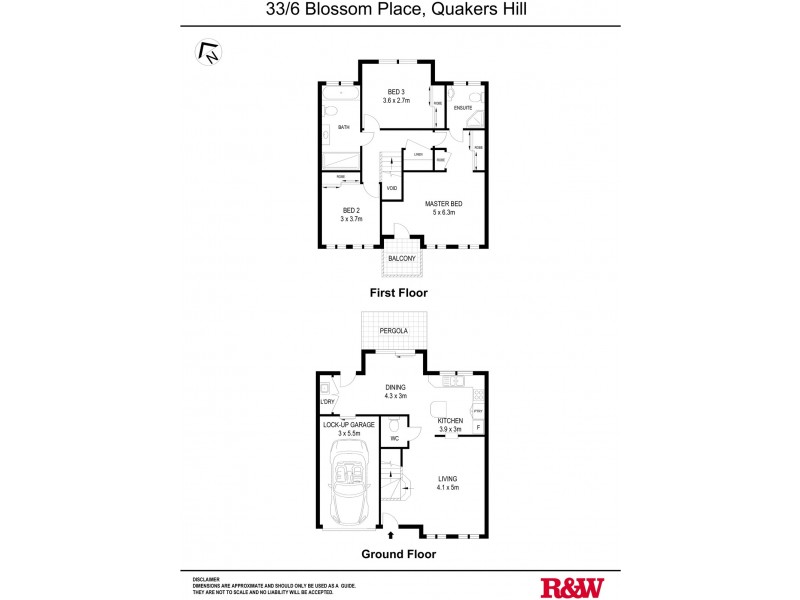 33/6 Blossom Place, Quakers Hill NSW 2763 Floorplan