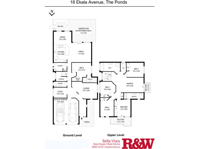 18 Ekala Avenue, The Ponds NSW 2769 Floorplan