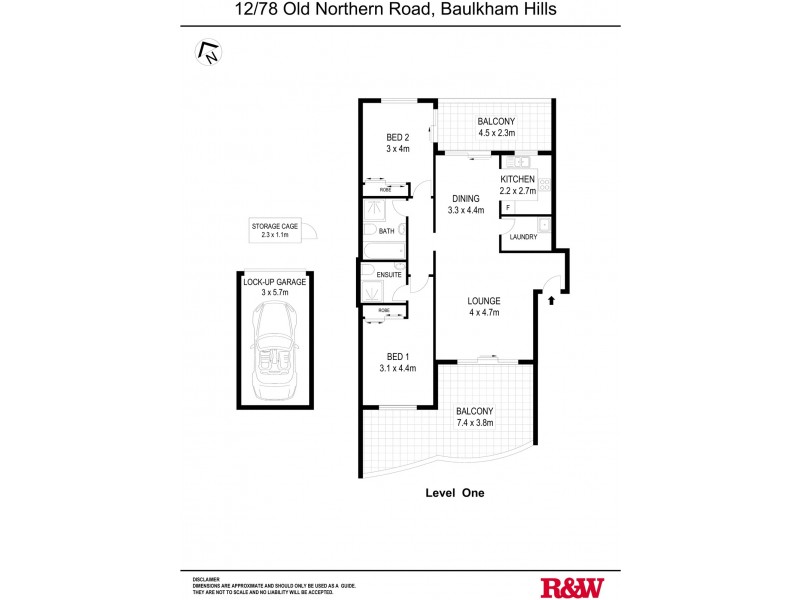 12/78 – 82 Old Northern Road, Baulkham Hills NSW 2153 Floorplan