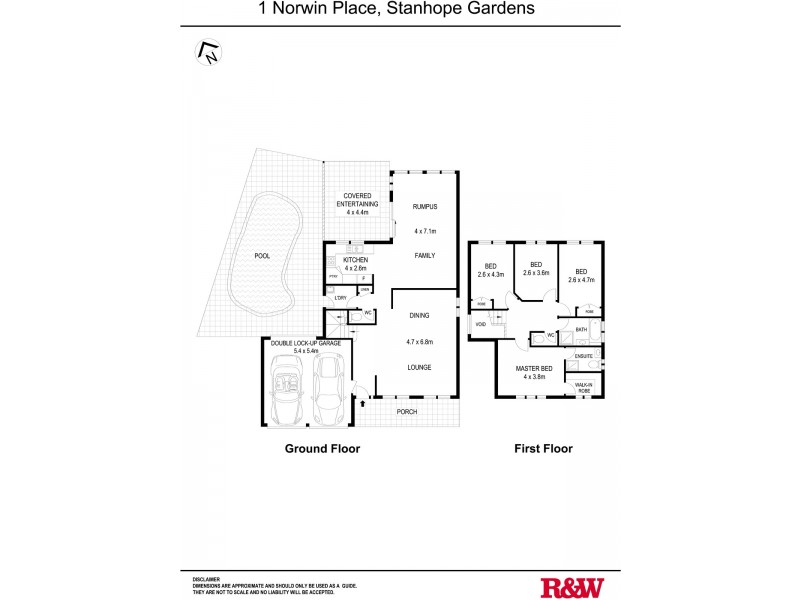 1 Norwin Place, Stanhope Gardens NSW 2768 Floorplan