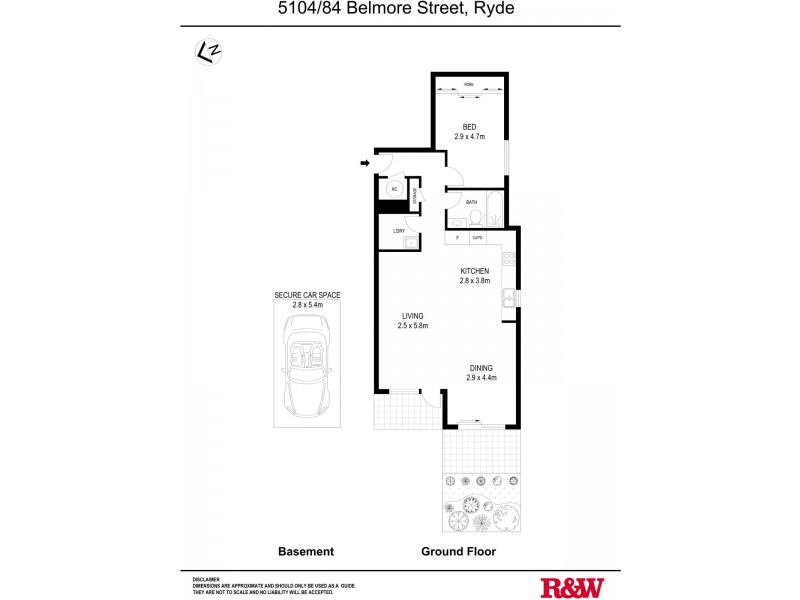5104/84 Belmore Street, Ryde NSW 2112 Floorplan