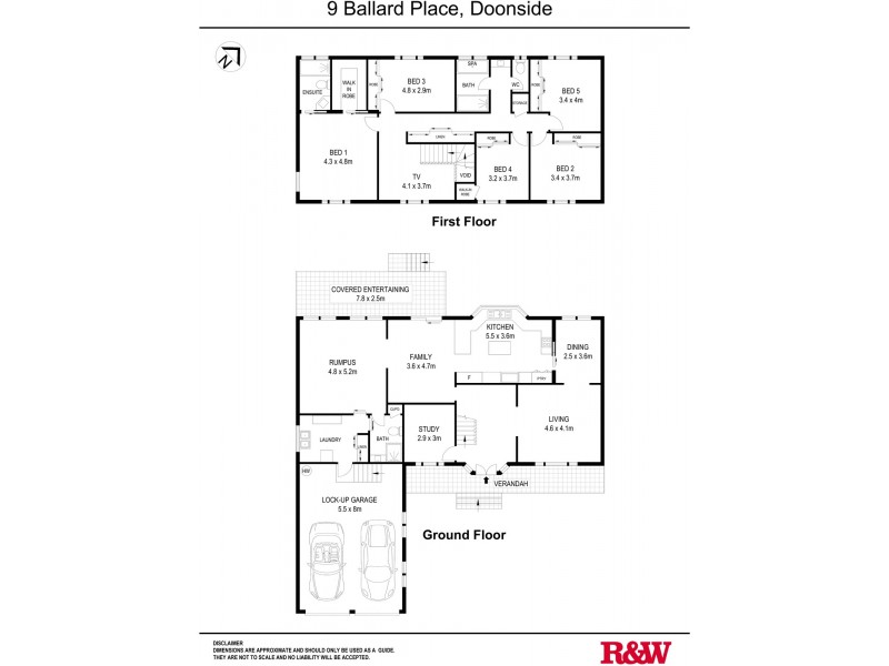 9 Ballard Place, Doonside NSW 2767 Floorplan