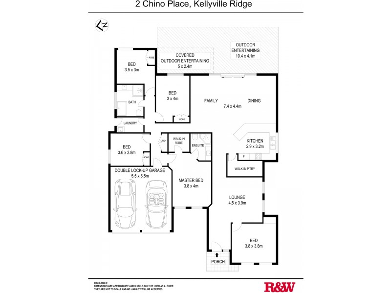 2 Chino Place, Kellyville Ridge NSW 2155 Floorplan