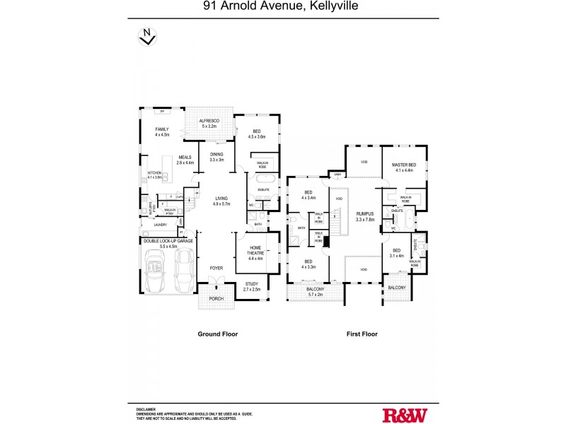 91 Arnold Avenue, Kellyville NSW 2155 Floorplan