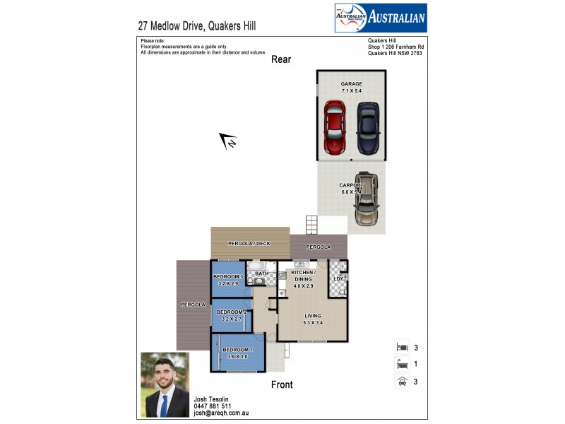 27 Medlow Drive, Quakers Hill NSW 2763 Floorplan