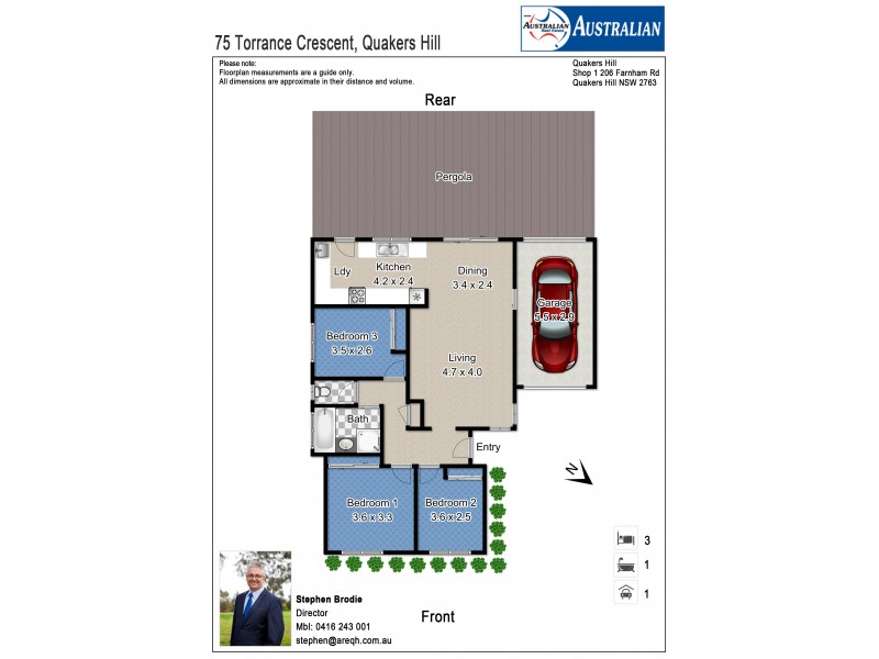 75 Torrance Crescent, Quakers Hill NSW 2763 Floorplan