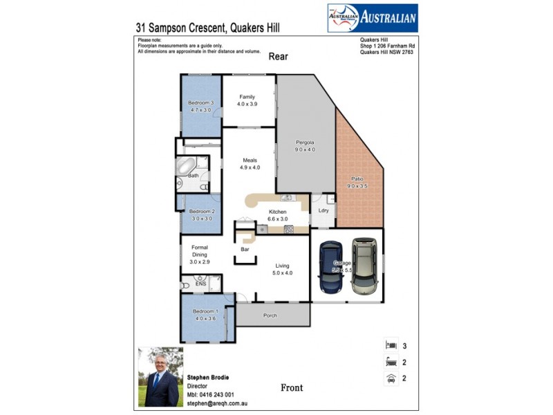 31 Sampson Crescent, Quakers Hill NSW 2763 Floorplan