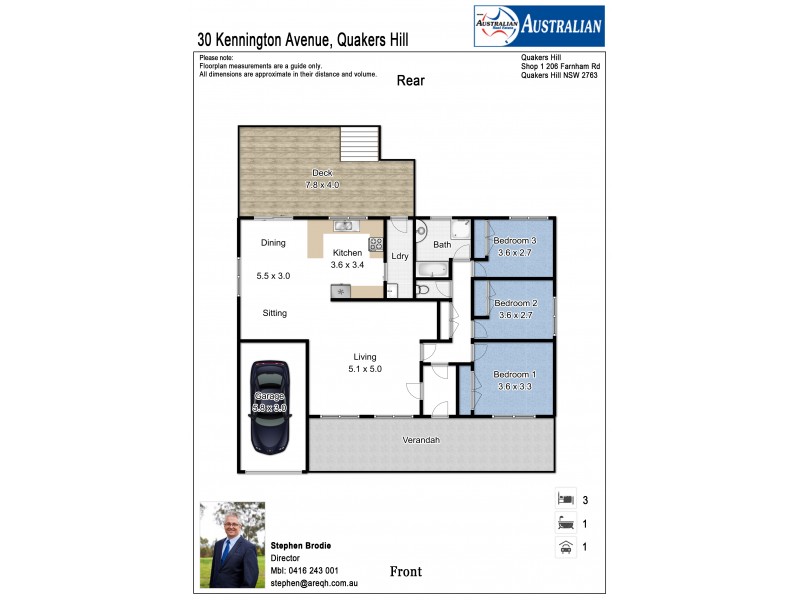 30 Kennington Avenue, Quakers Hill NSW 2763 Floorplan