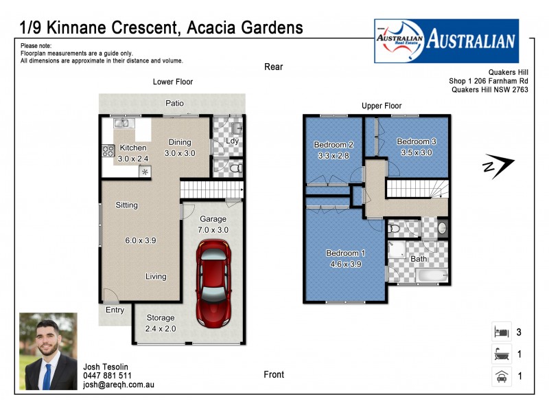 1/9 Kinnane Crescent, Acacia Gardens NSW 2763 Floorplan