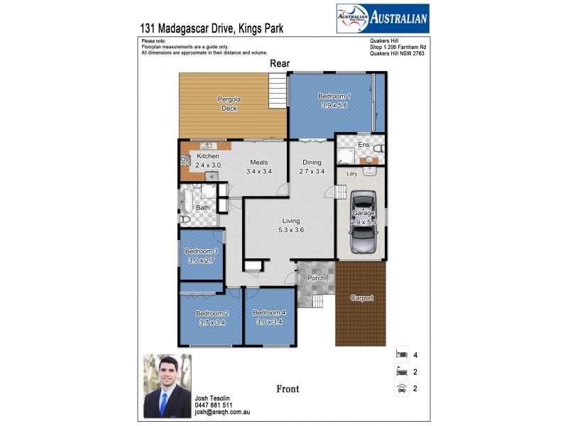 131 Madagascar Drive, Kings Park NSW 2148 Floorplan