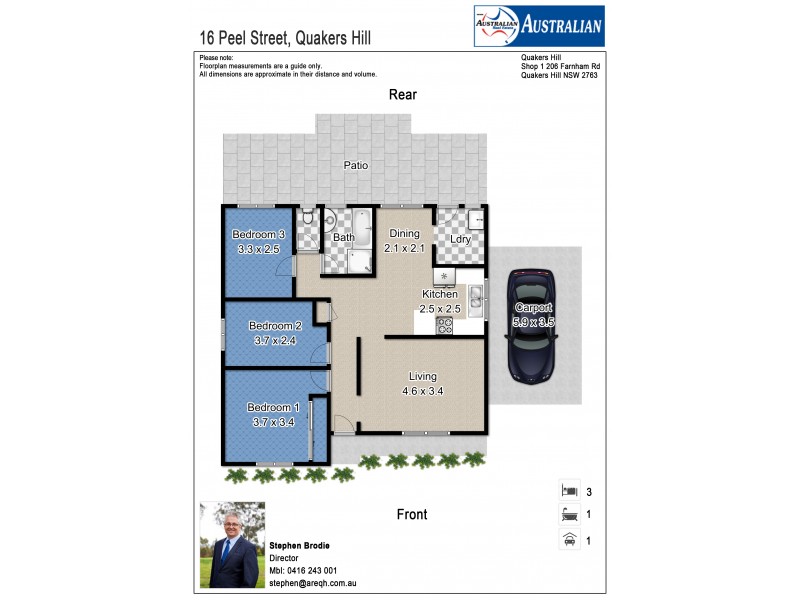 16 Peel Street, Quakers Hill NSW 2763 Floorplan