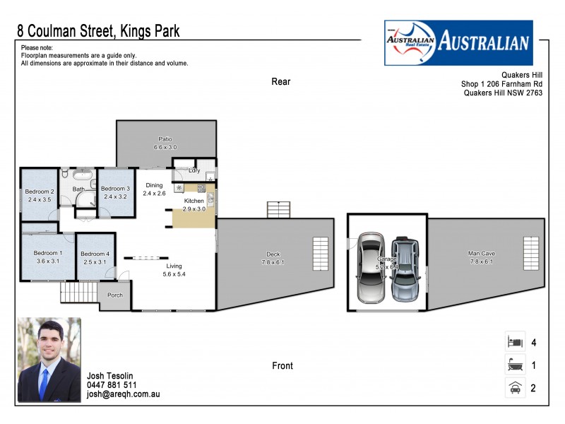 8 Coulman Street, Kings Park NSW 2148 Floorplan