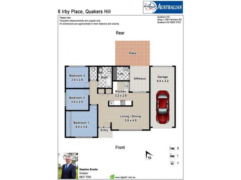 6 Irby Place, Quakers Hill NSW 2763 Floorplan