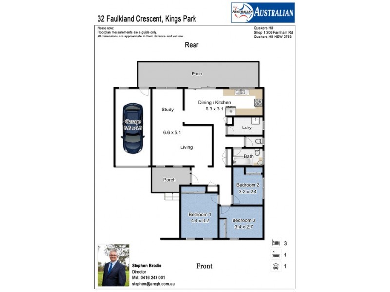 32 Faulkland Crescent, Kings Park NSW 2148 Floorplan