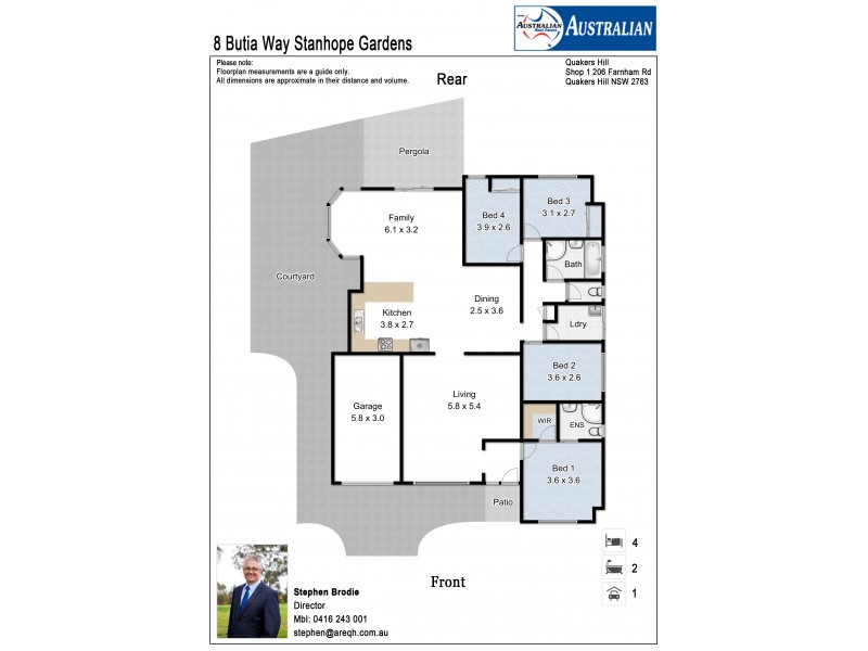 8 Butia Way, Stanhope Gardens NSW 2768 Floorplan