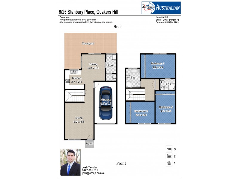 6/25 Stanbury Place, Quakers Hill NSW 2763 Floorplan