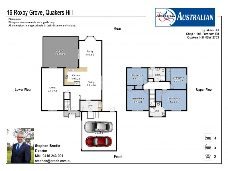 16 Roxby Grove, Quakers Hill NSW 2763 Floorplan
