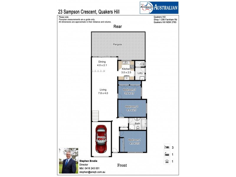 23 Sampson Crescent, Quakers Hill NSW 2763 Floorplan