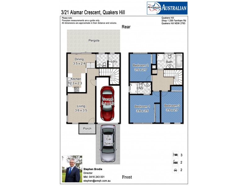 3/21 Alamar Crescent, Quakers Hill NSW 2763 Floorplan