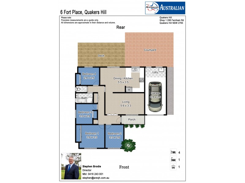 6 Fort Place, Quakers Hill NSW 2763 Floorplan