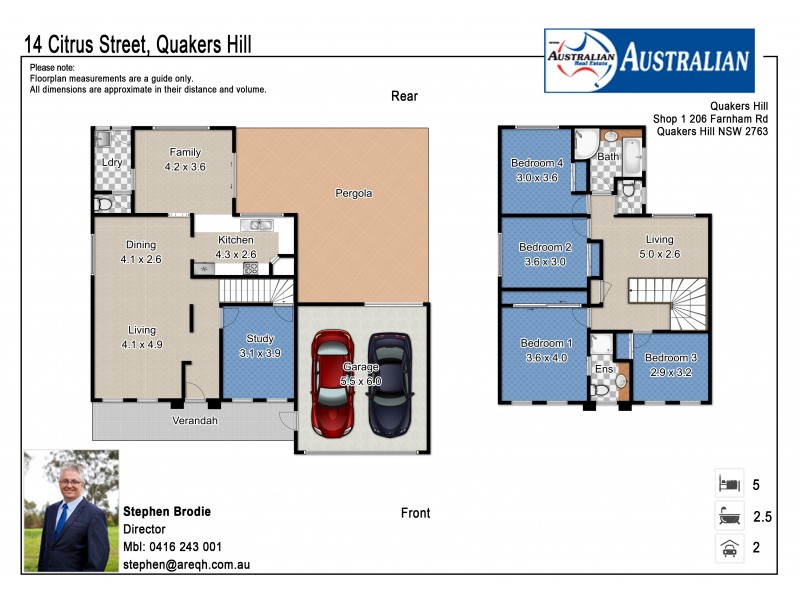 14 Citrus Street, Quakers Hill NSW 2763 Floorplan