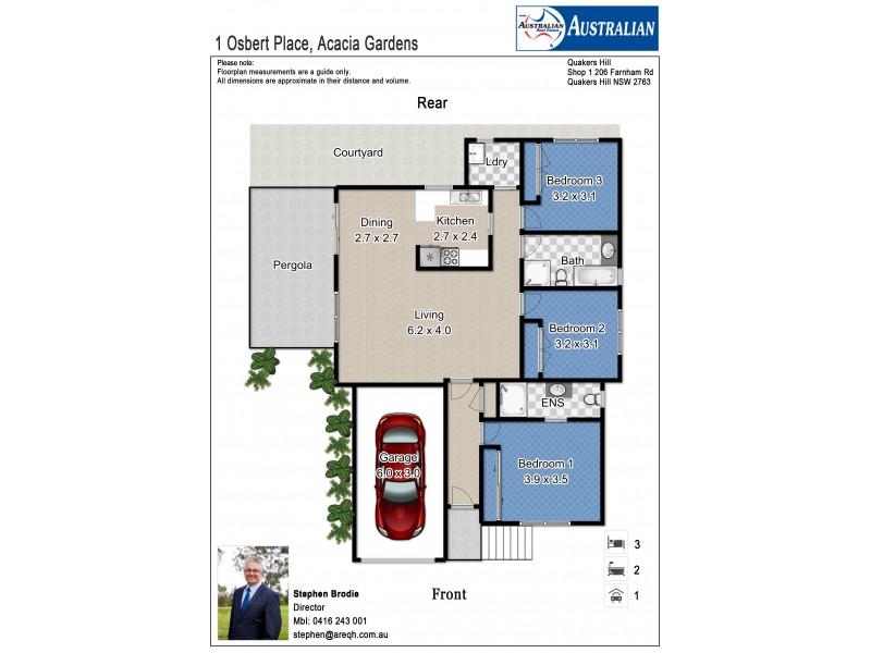 1 Osbert Place, Acacia Gardens NSW 2763 Floorplan