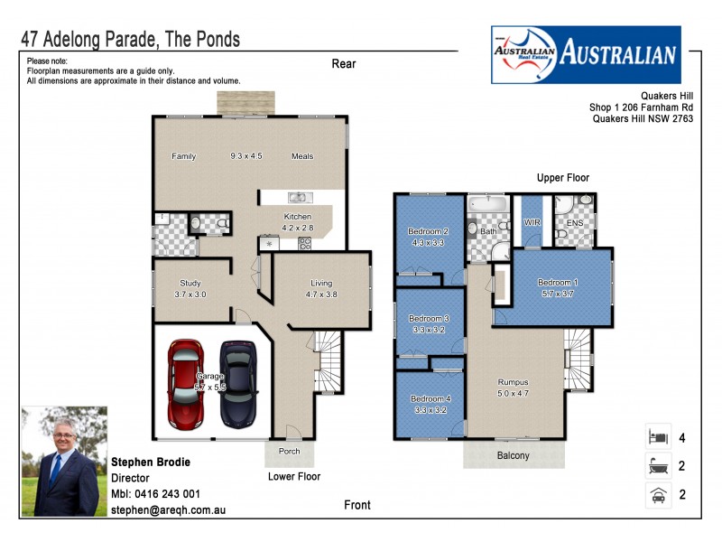 47 Adelong Parade, The Ponds NSW 2769 Floorplan