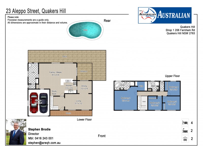 23 Aleppo Street, Quakers Hill NSW 2763 Floorplan