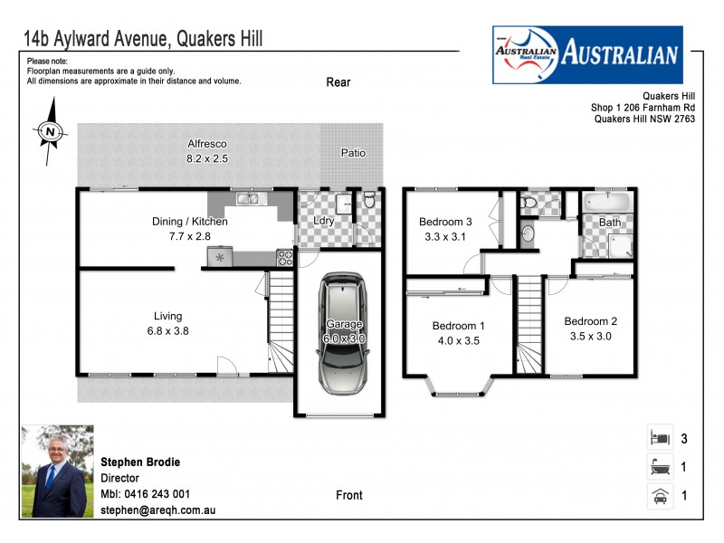 14b Aylward Avenue, Quakers Hill NSW 2763 Floorplan