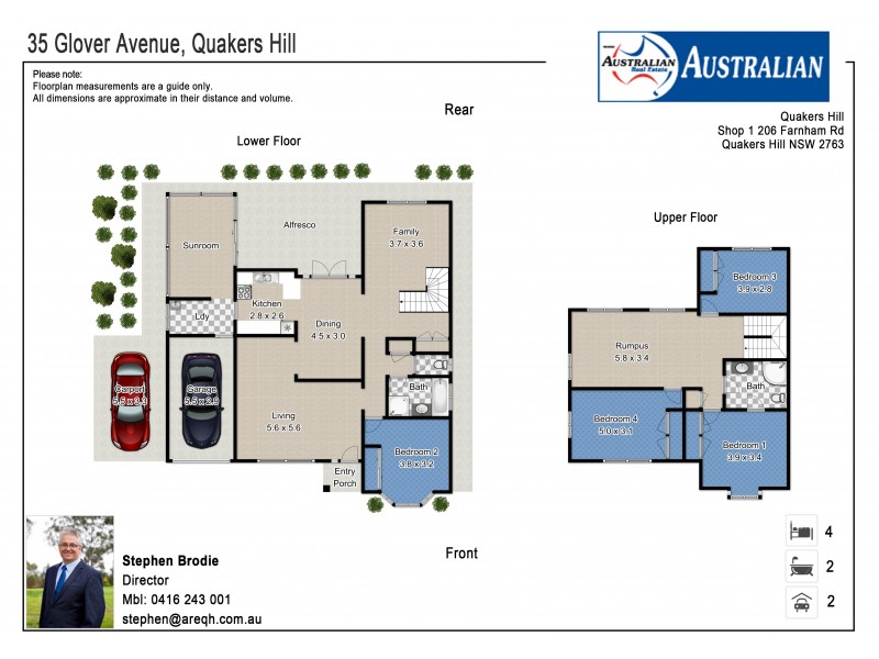 35 Glover Avenue, Quakers Hill NSW 2763 Floorplan