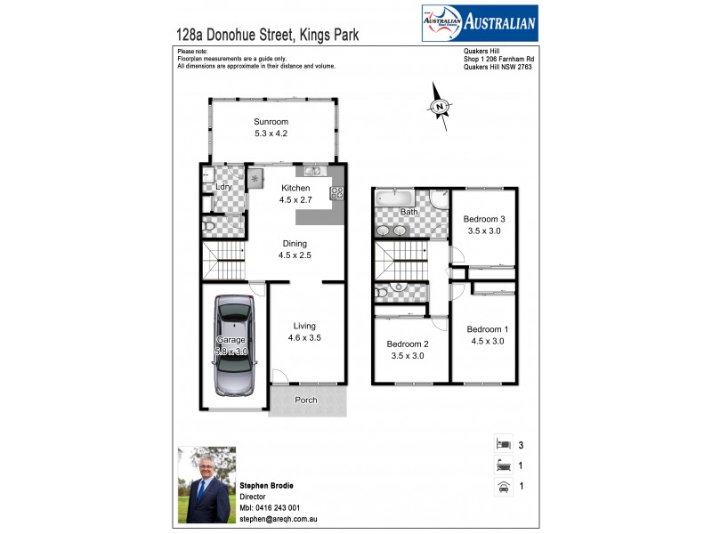 128a Donohue Street, Kings Park NSW 2148 Floorplan