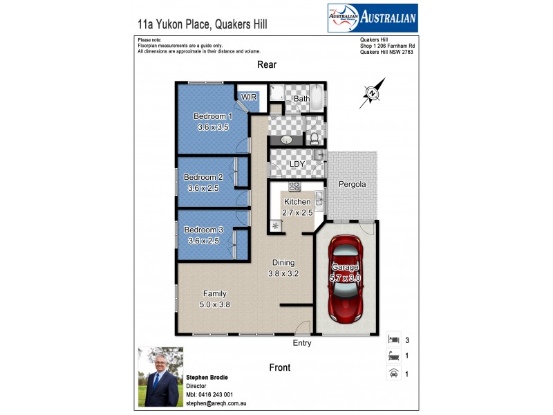 11a Yukon Place, Quakers Hill NSW 2763 Floorplan