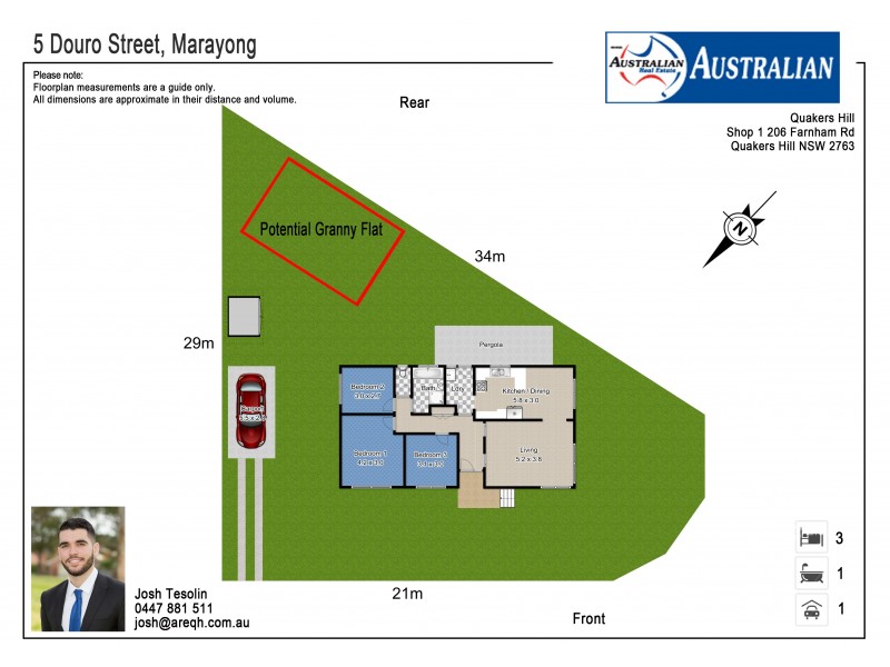 5 Douro Street, Marayong NSW 2148 Floorplan