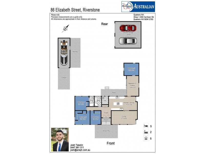 84 & 86  Elizabeth Street, Riverstone NSW 2765 Floorplan