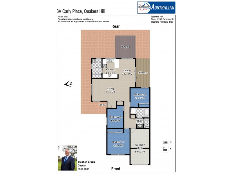 3a  Carly Place, Quakers Hill NSW 2763 Floorplan