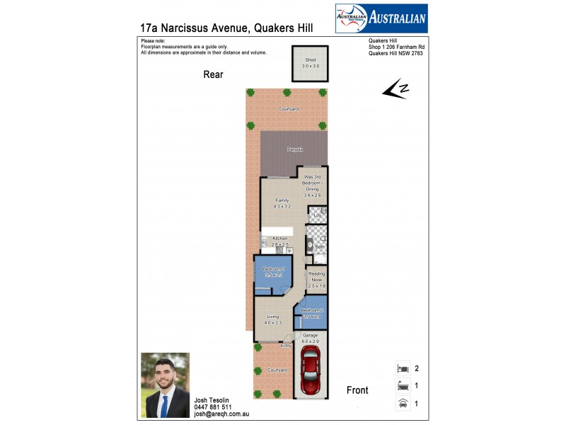 17a Narcissus Avenue, Quakers Hill NSW 2763 Floorplan