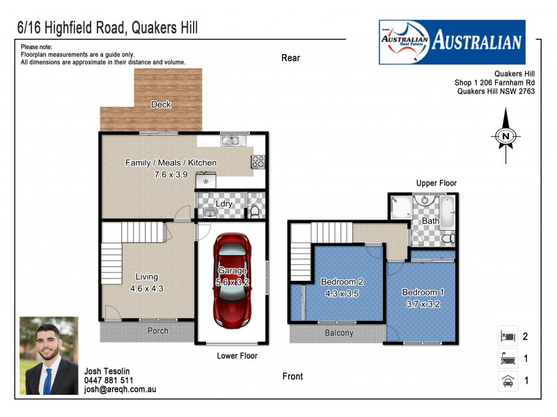 6/16 Highfield Road, Quakers Hill NSW 2763 Floorplan