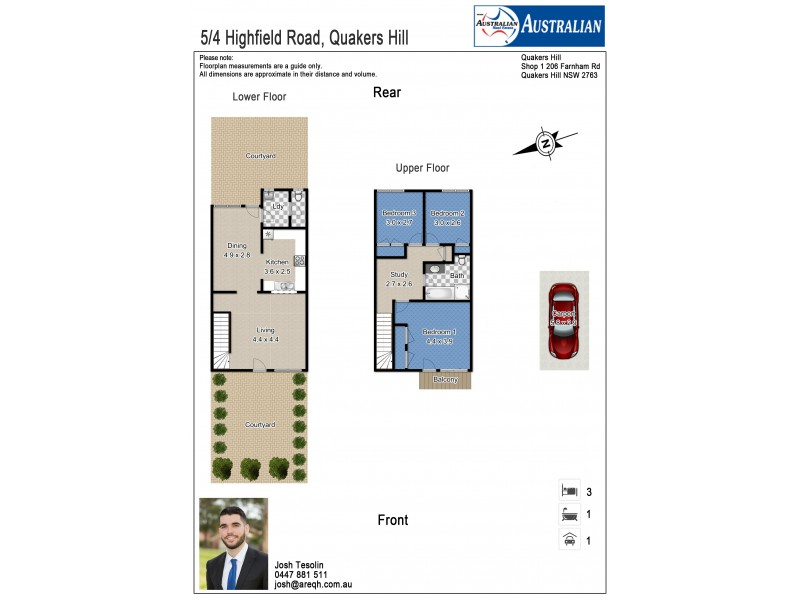 5/4 Highfield Road, Quakers Hill NSW 2763 Floorplan