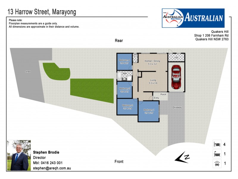 13 Harrow Street, Marayong NSW 2148 Floorplan