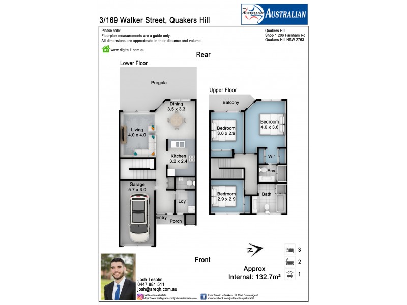 3/169 Walker Street, Quakers Hill NSW 2763 Floorplan