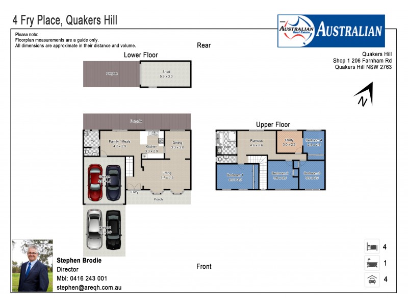 4 Fry Place, Quakers Hill NSW 2763 Floorplan