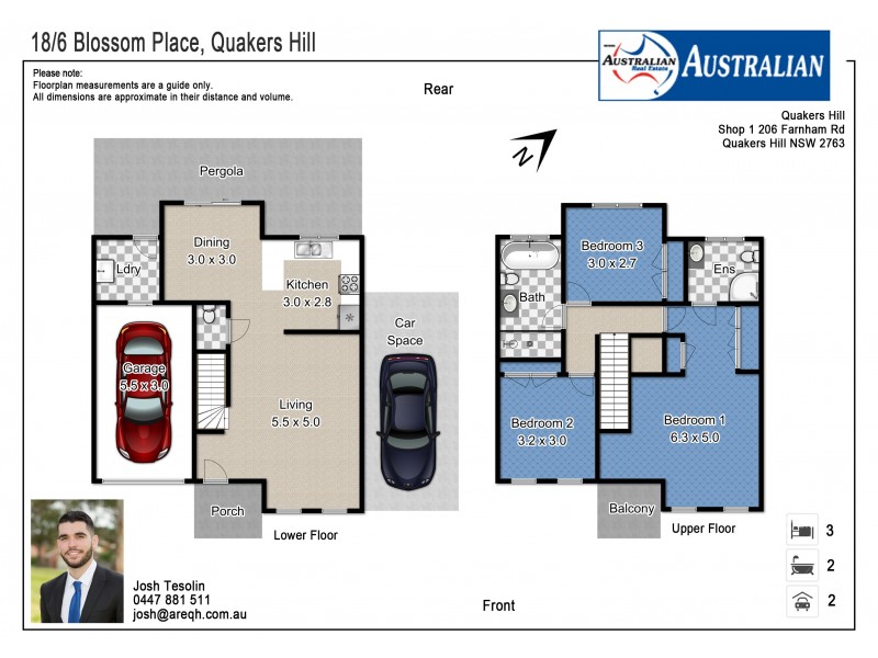 18/6 Blossom Place, Quakers Hill NSW 2763 Floorplan
