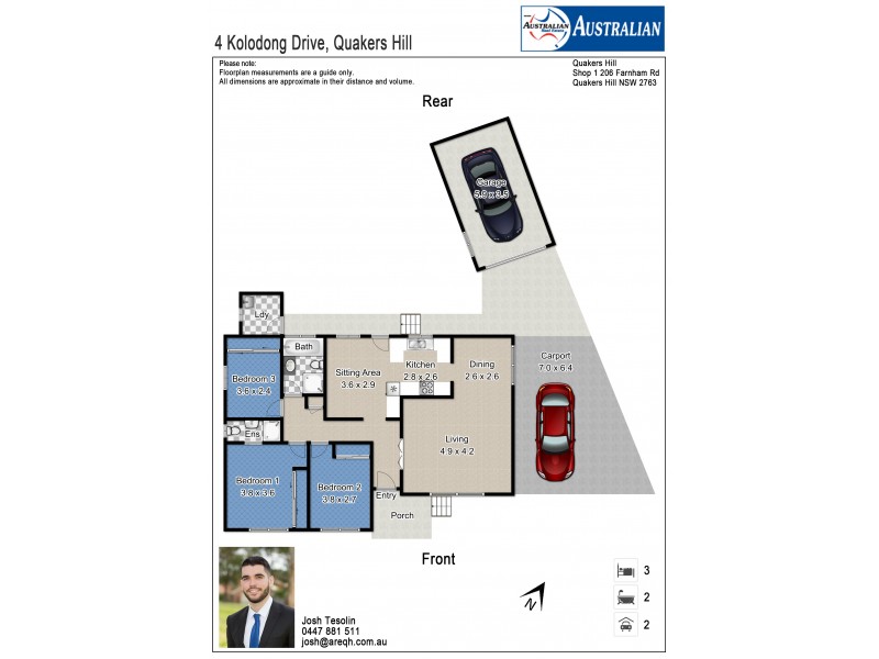4 Kolodong Drive, Quakers Hill NSW 2763 Floorplan