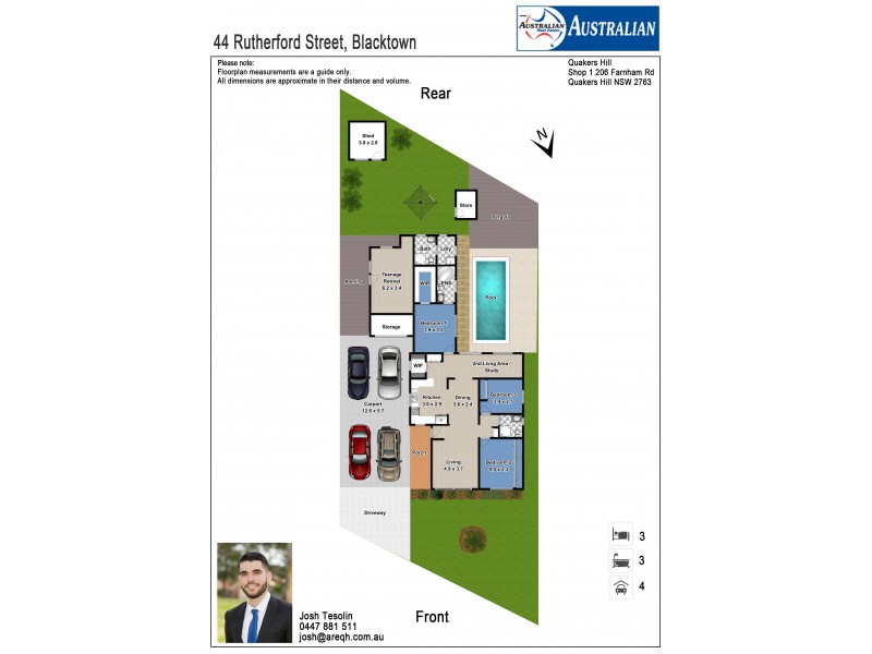 44 Rutherford Street, Blacktown NSW 2148 Floorplan