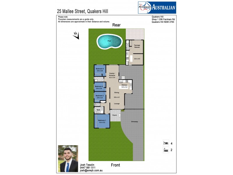 25 Mallee Street, Quakers Hill NSW 2763 Floorplan