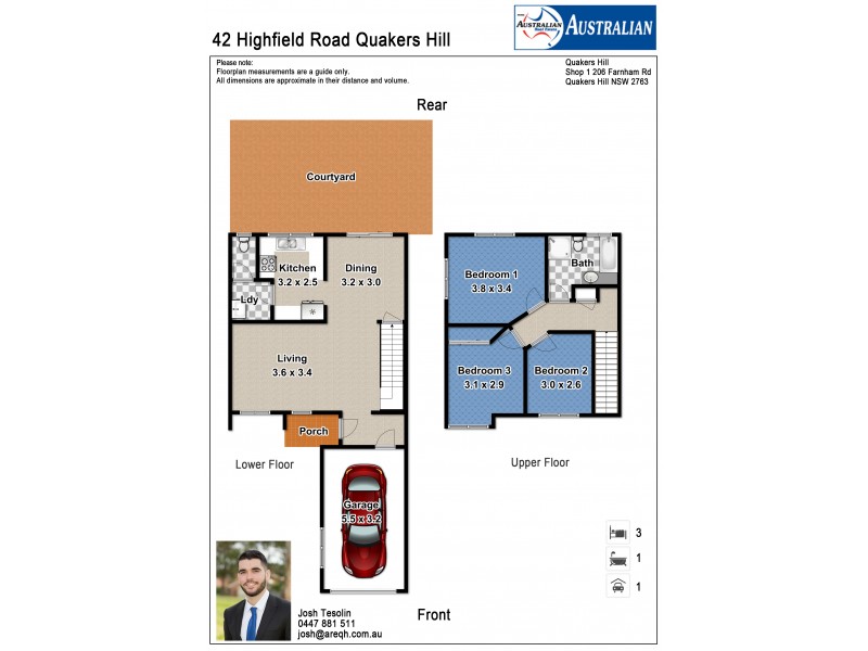 42 Highfield Road, Quakers Hill NSW 2763 Floorplan