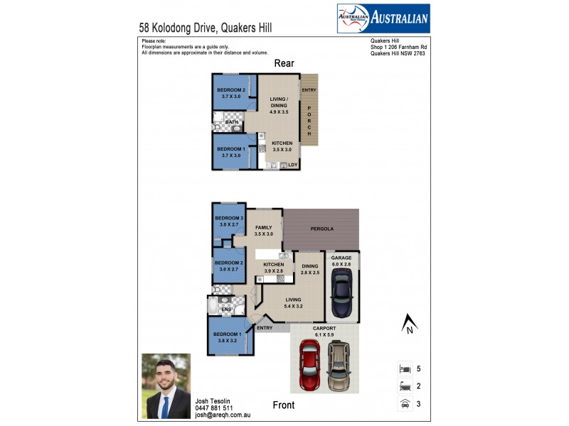 58 Kolodong Drive, Quakers Hill NSW 2763 Floorplan