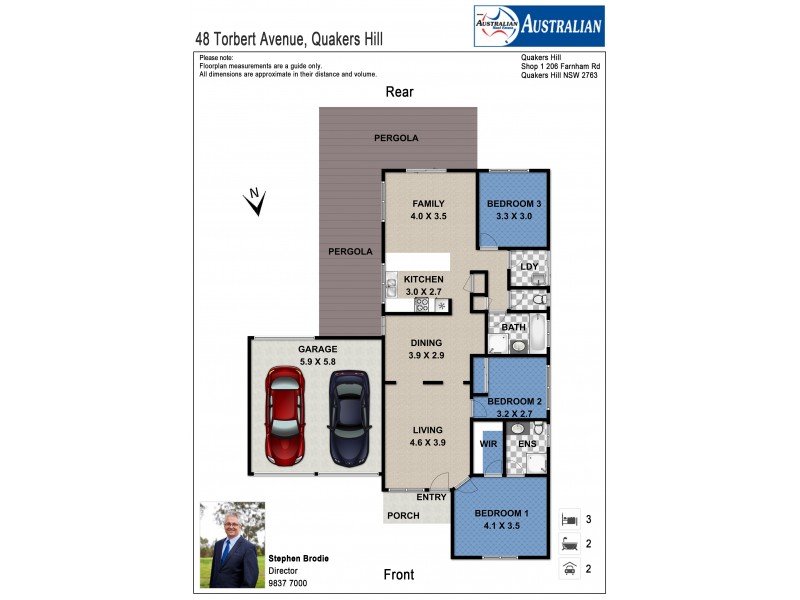 48 Torbert Avenue, Quakers Hill NSW 2763 Floorplan